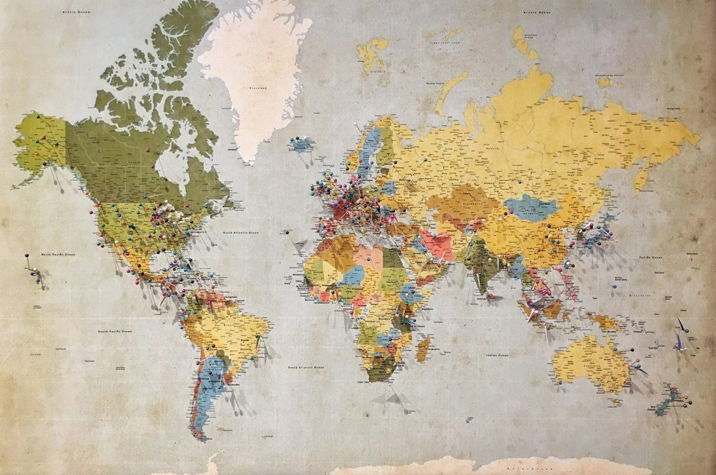 Mapa representando busca local no Google Maps